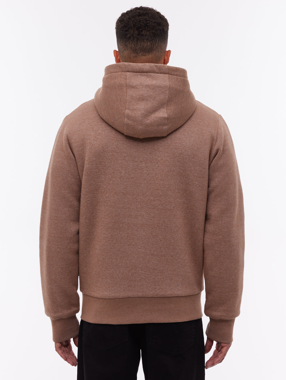 Baraz Sherpa-Lined Zip-Up Hoodie - Brown