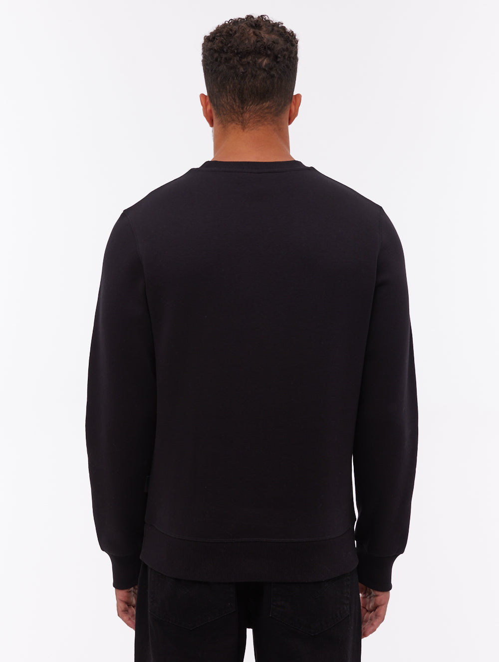 Elado Tonal Logo Crew Neck - Black