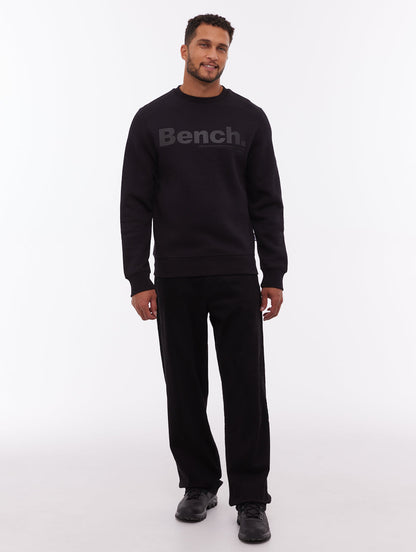 Elado Tonal Logo Crew Neck - Black