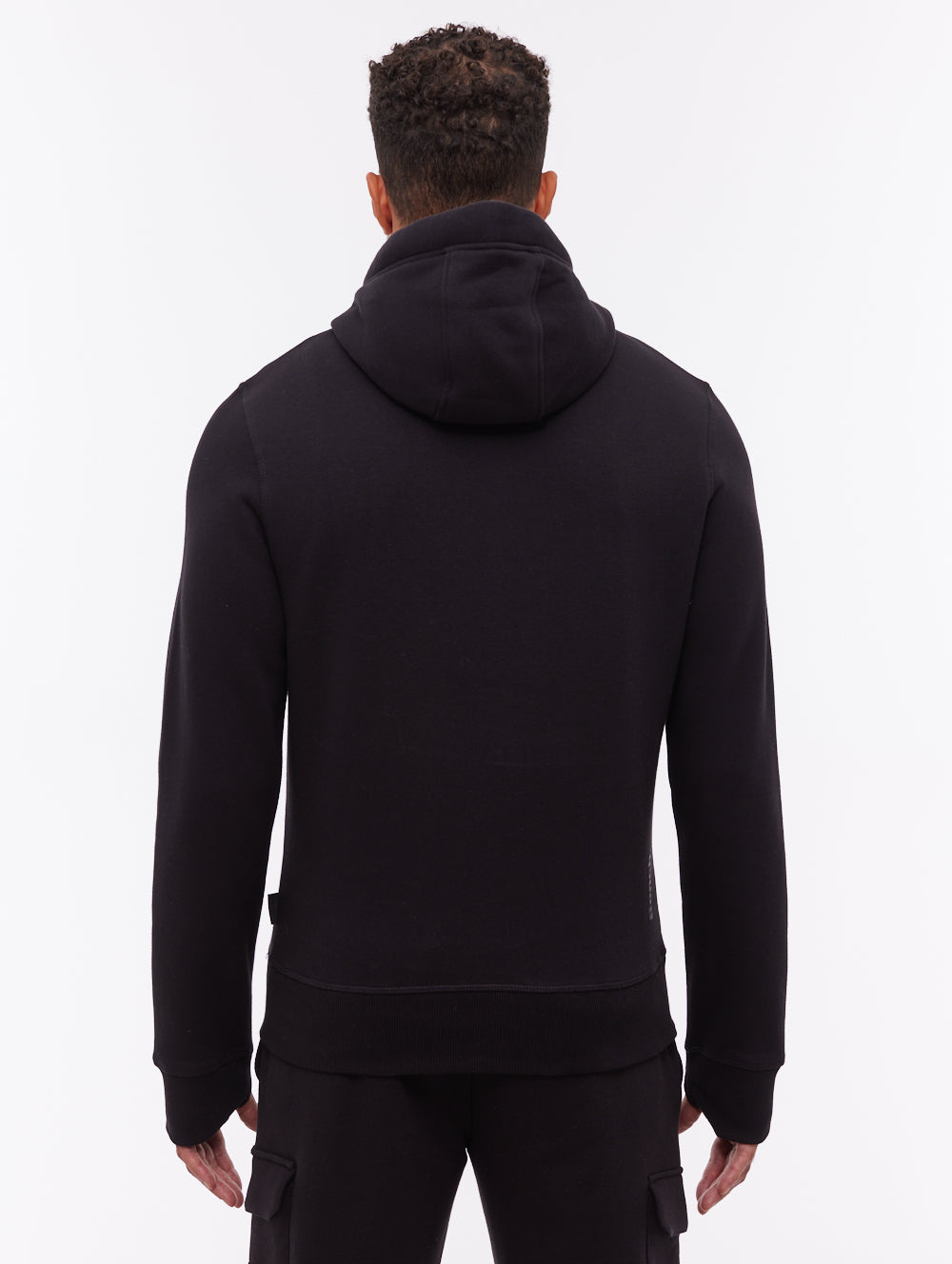 Trassi Tonal Logo Hoodie - Black