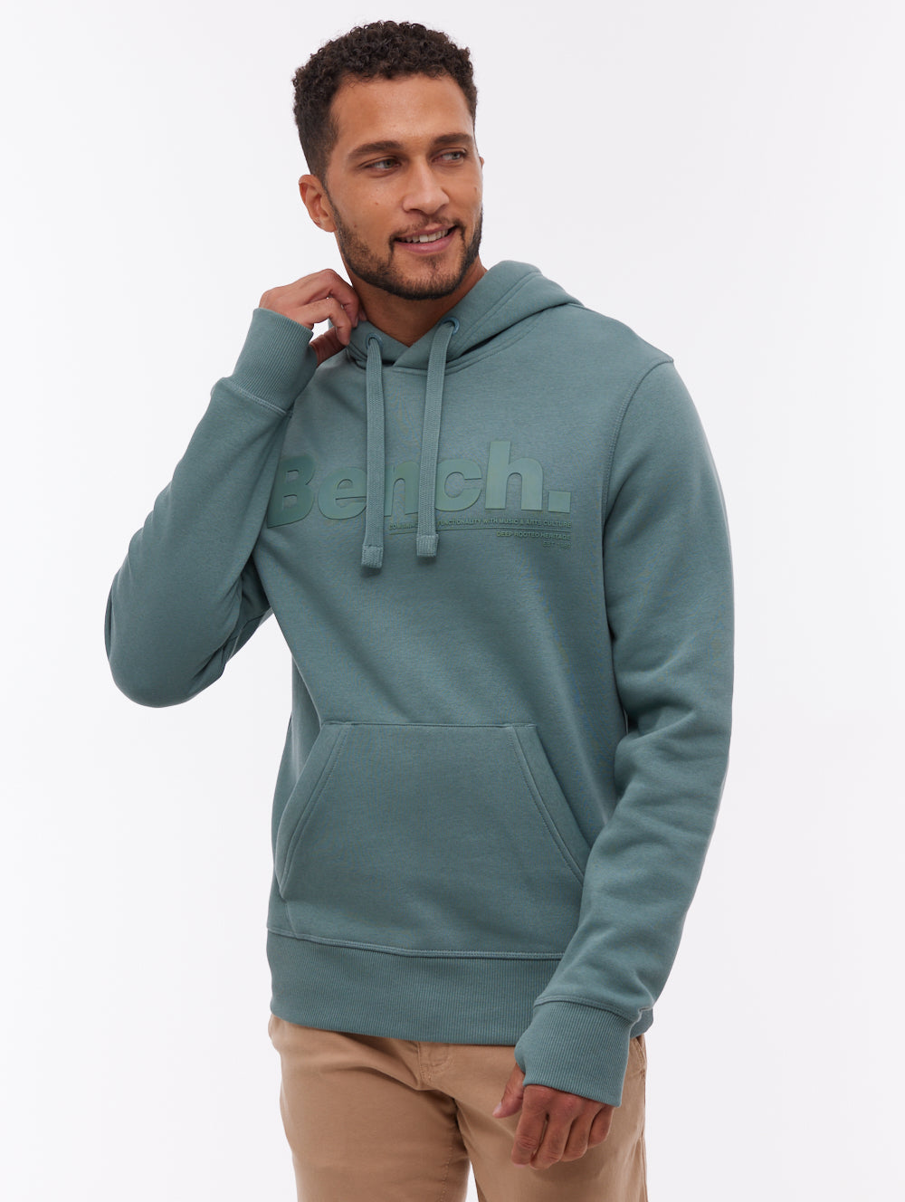 Trassi Tonal Logo Hoodie - Green