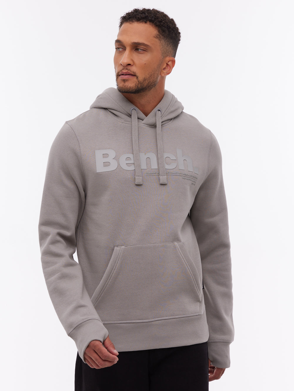 Trassi Tonal Logo Hoodie - Grey