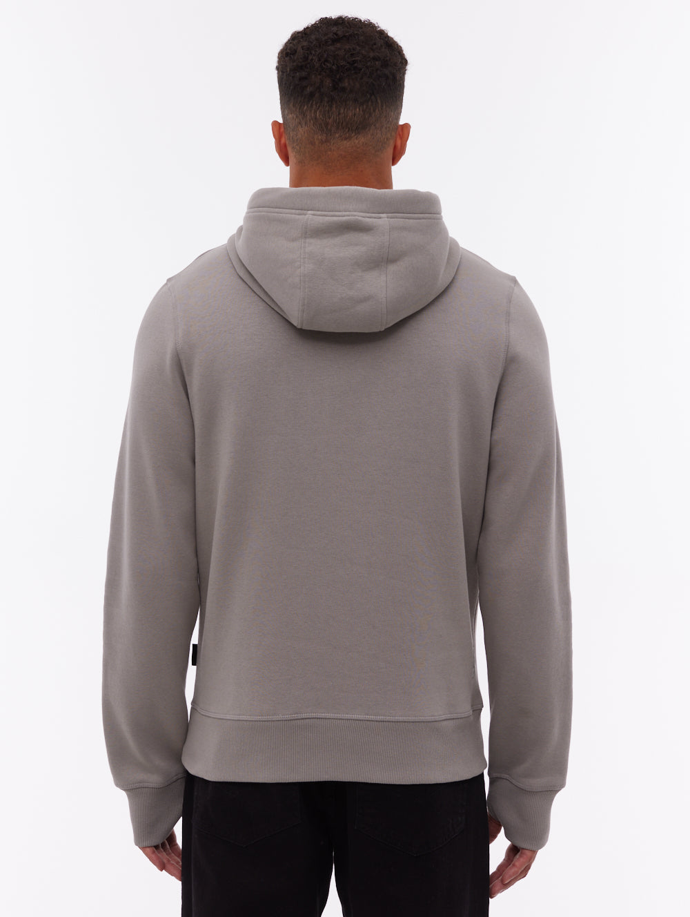 Trassi Tonal Logo Hoodie - Grey
