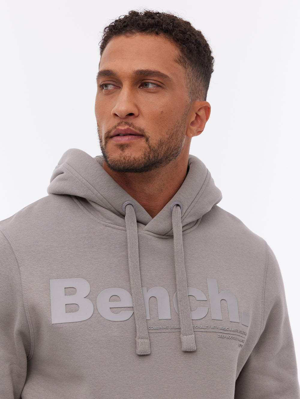 Trassi Tonal Logo Hoodie - Grey