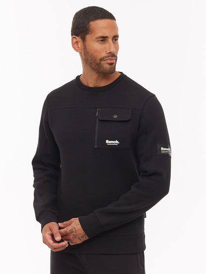 Rissio Utility Crew Neck - Black