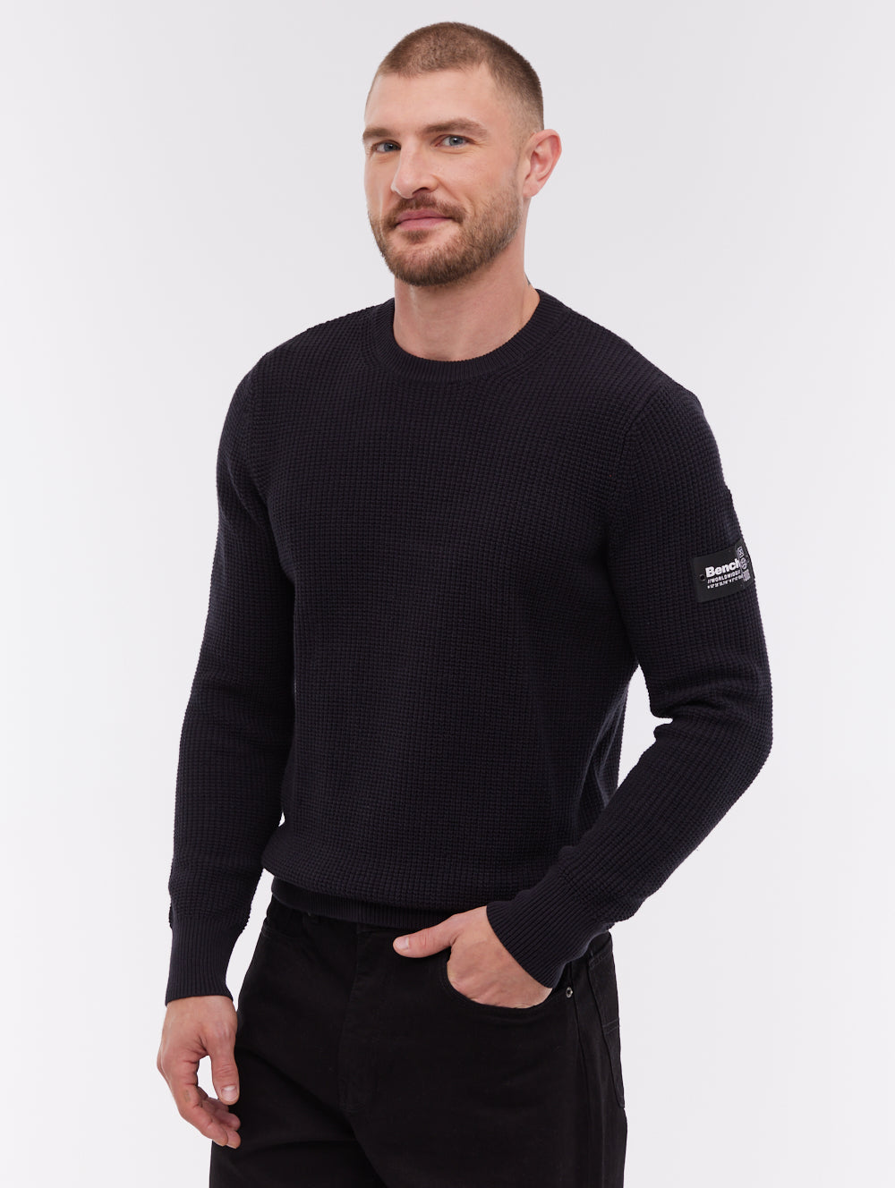 Falum Crew Neck Sweater - Black