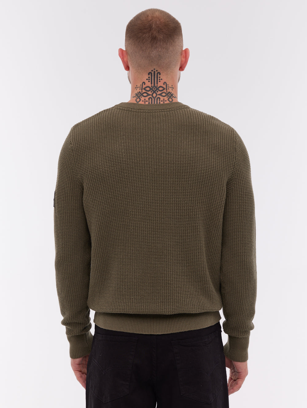 Falum Crew Neck Sweater - Green