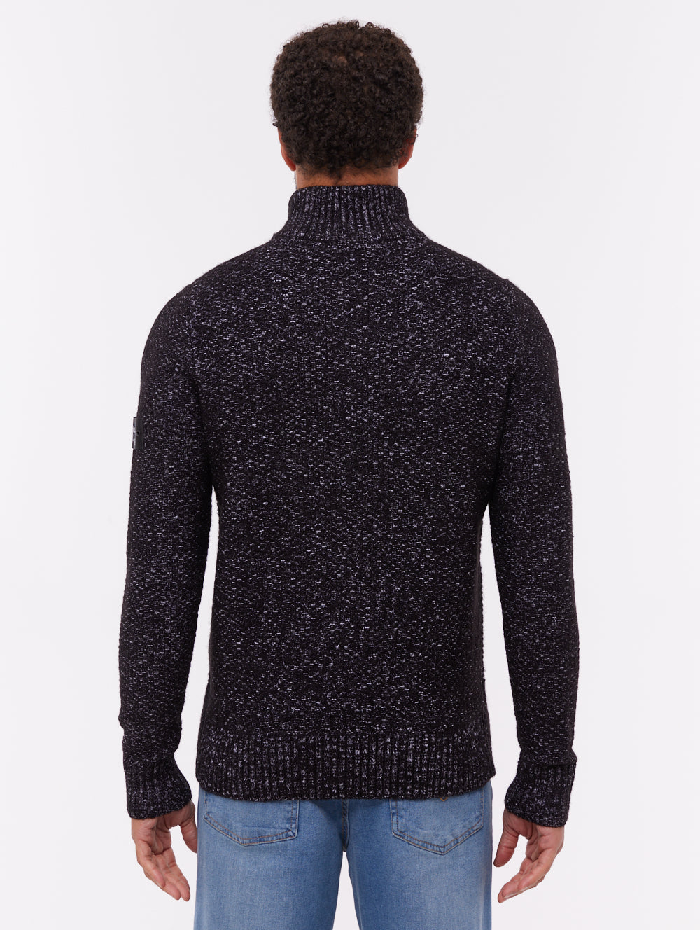 Hastom Funnel Neck Sweater - Black